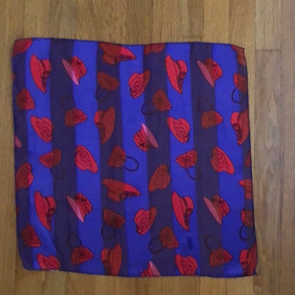 Red Hat Society Purple Scarf Bandana VTG - Picture 3 of 14